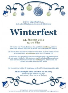 Einladung Winterfest 2015